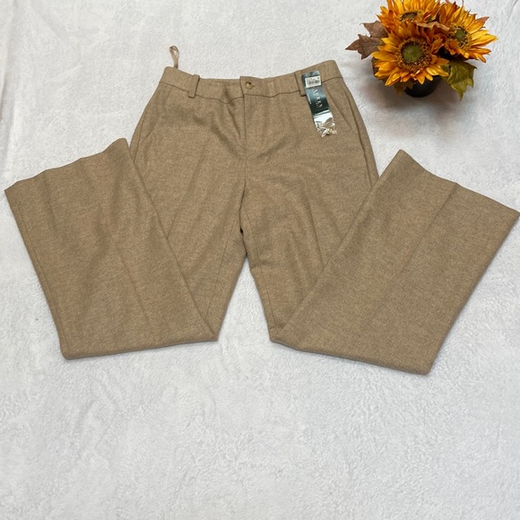 Lauren Ralph Lauren Pants - NWT LAUREN RALPH LAUREN Size 10 100% Fine Merino Wool Lined Pants